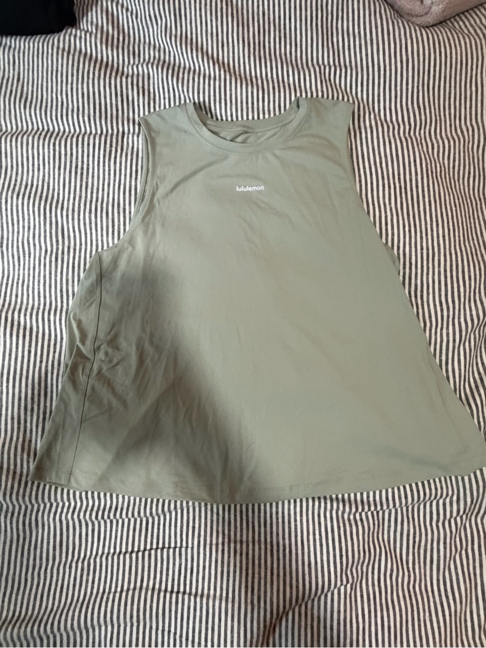lululemon athletica Sage Green Sleeveless Workout Tank